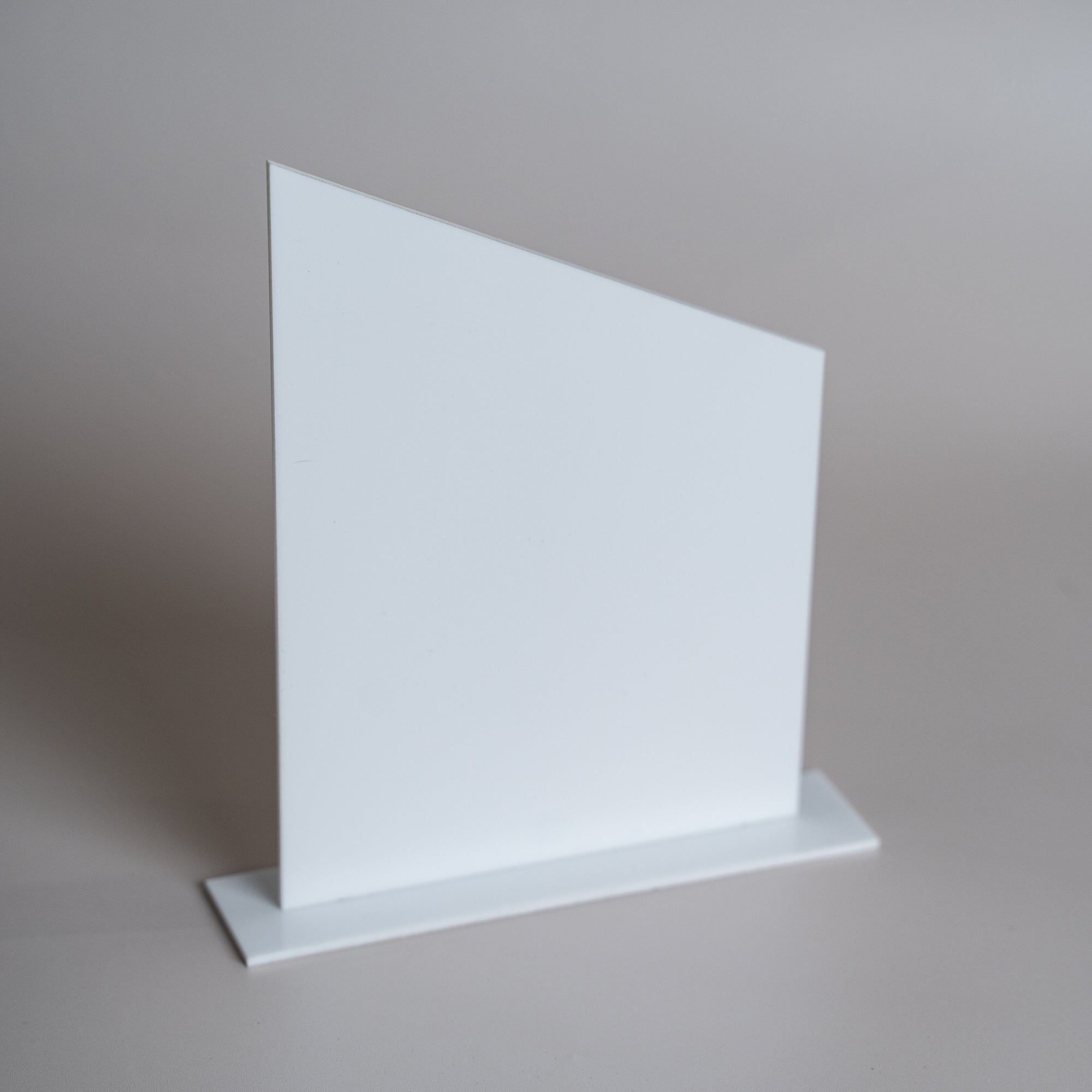 Angled Rectangle Acrylic Sign & Stand Combo