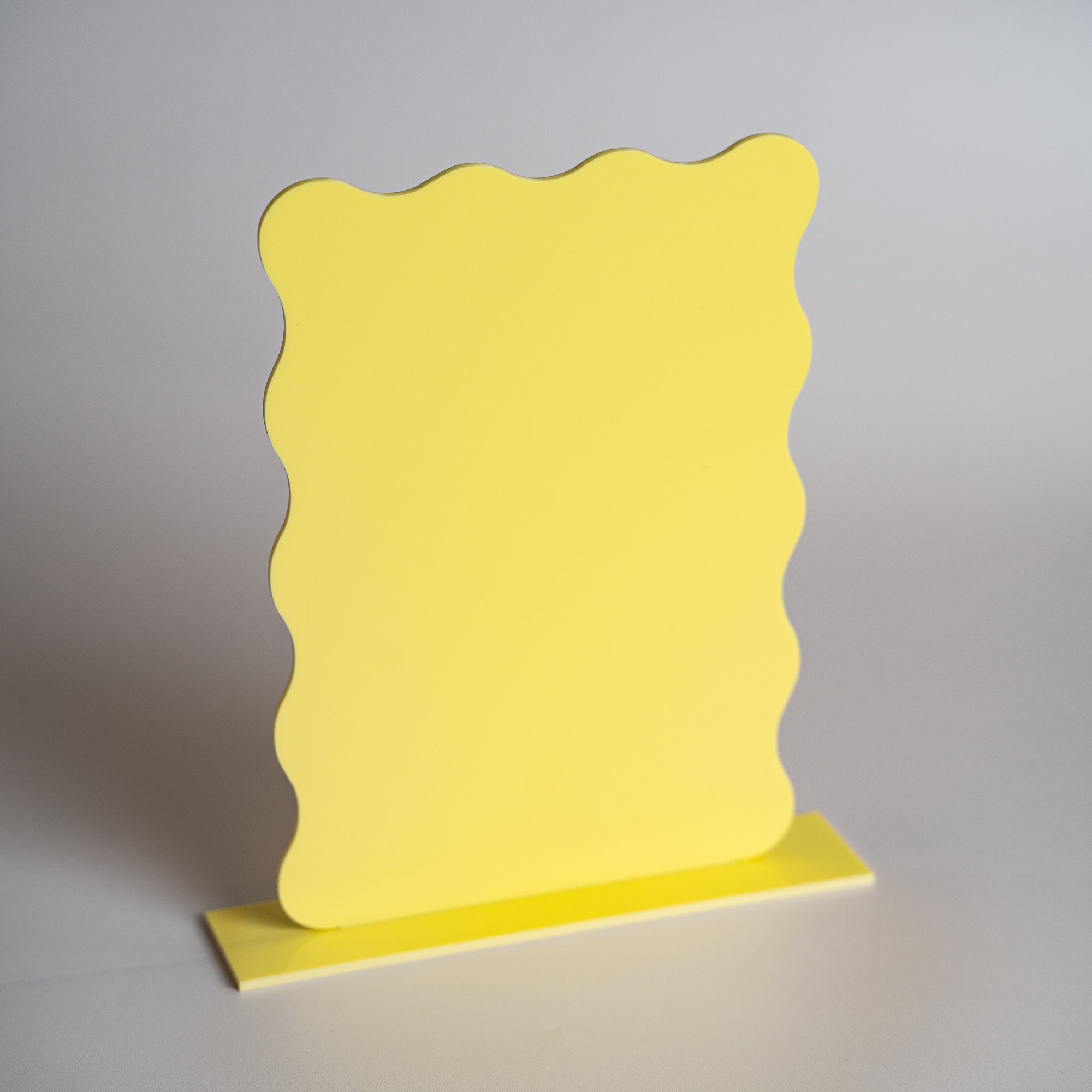 Wavy Rectangle Acrylic Sign & Stand Combo