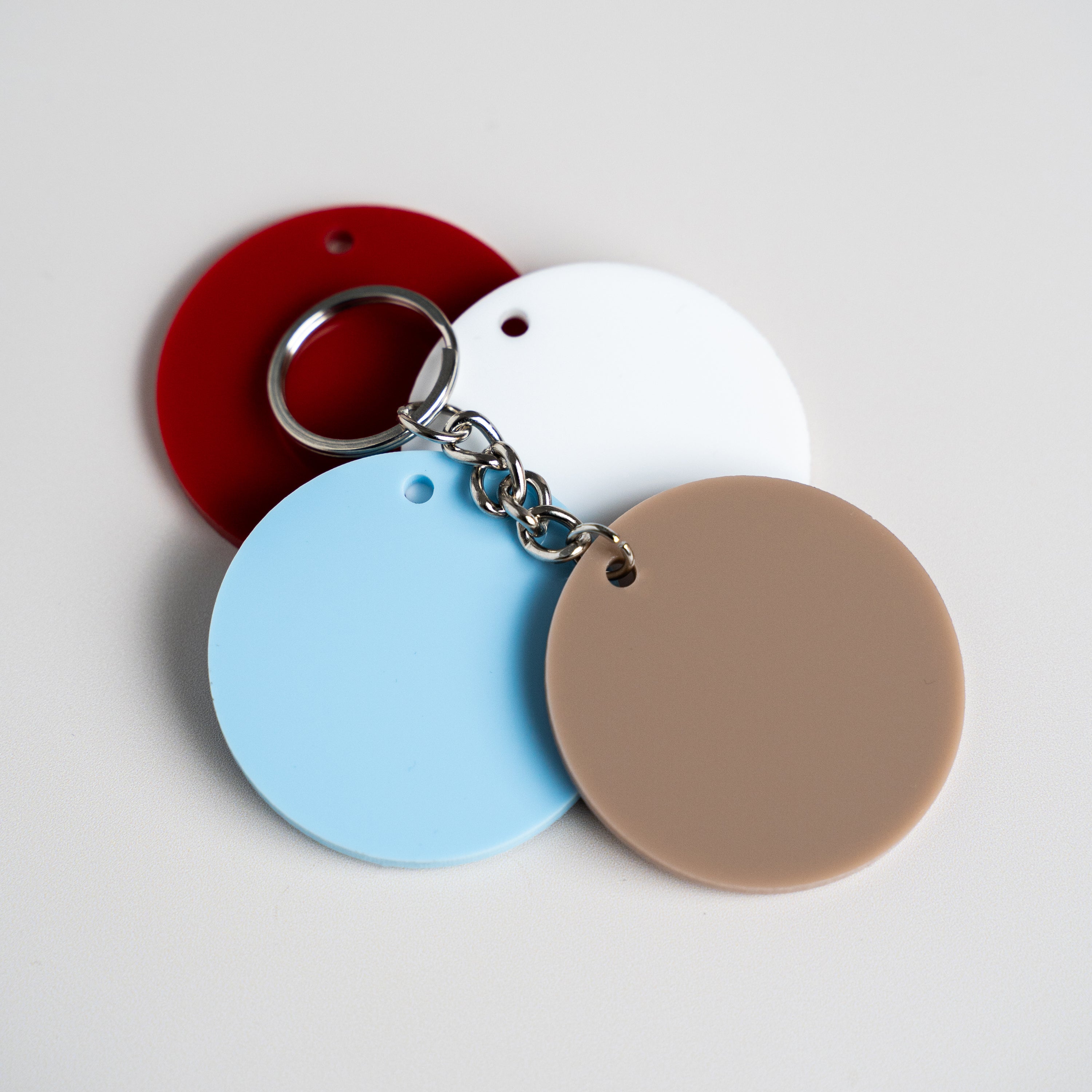 Circle Acrylic Key Rings