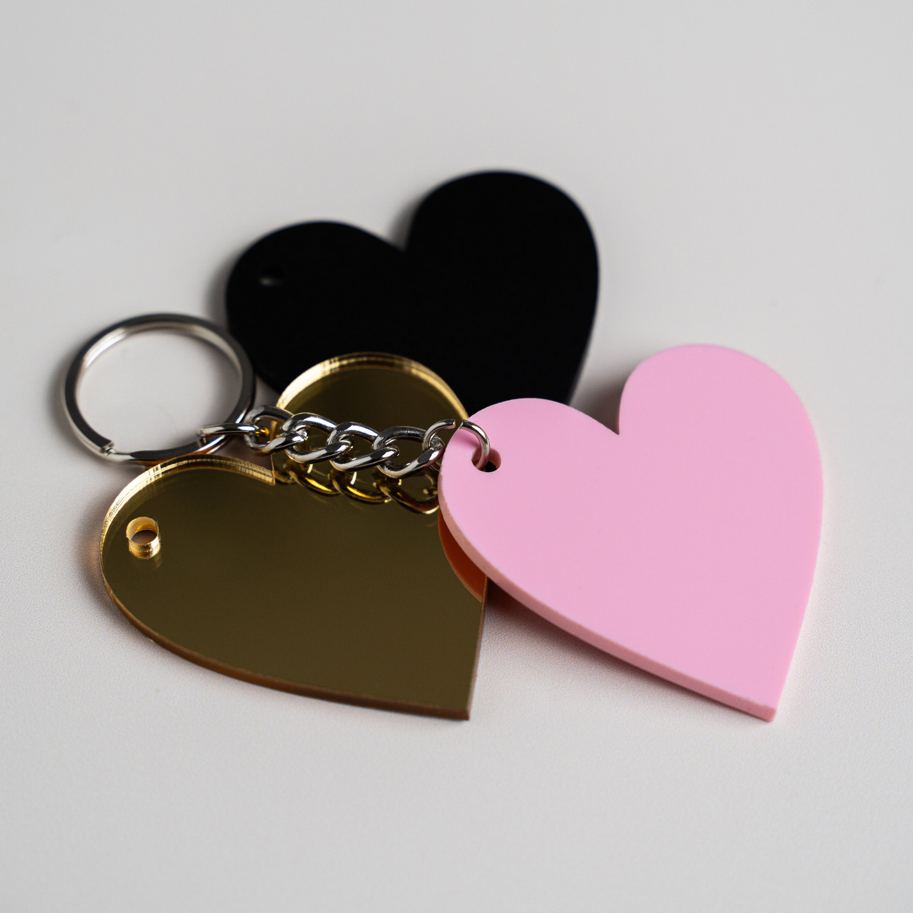 Heart Acrylic Key Rings