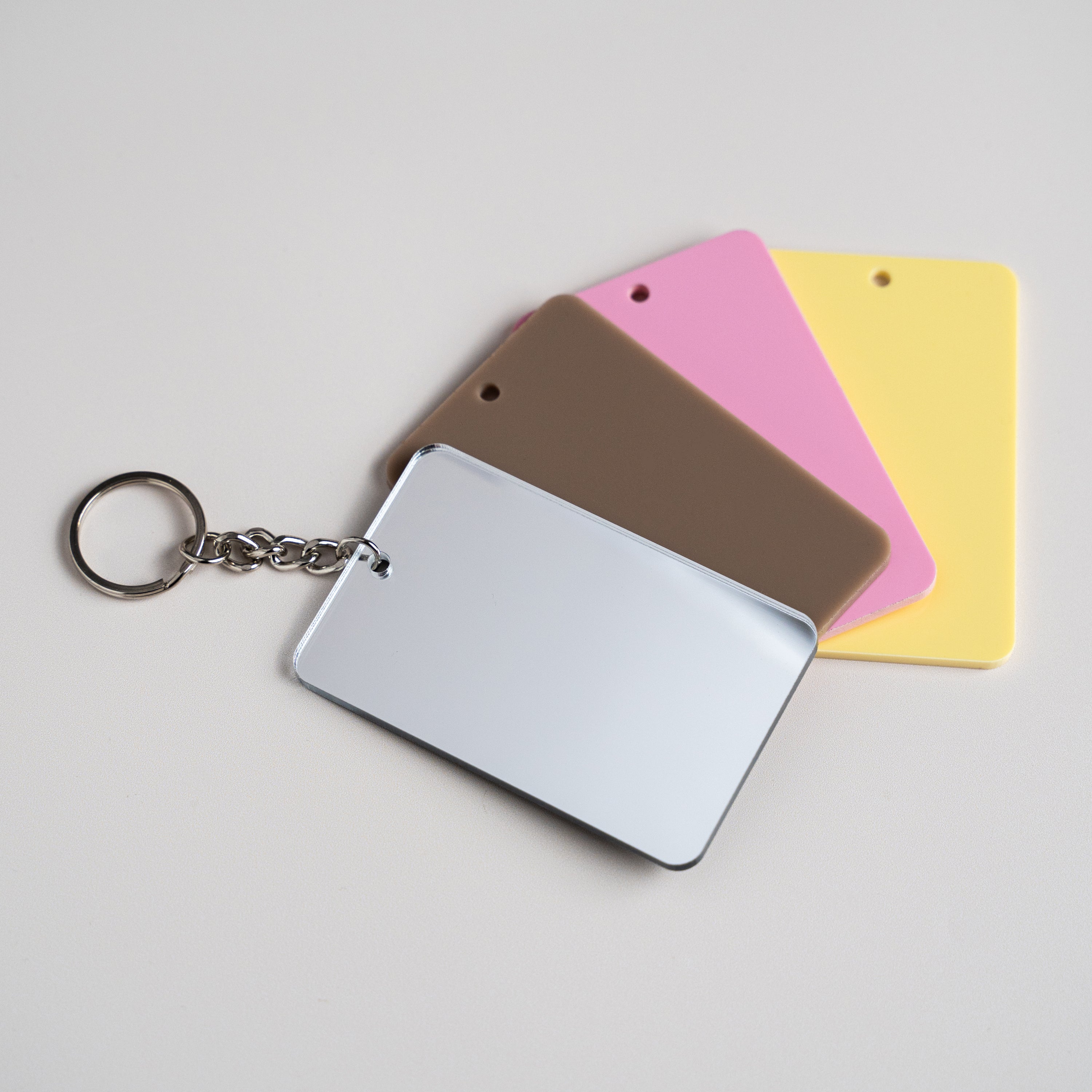 Rectangle Acrylic Key Rings