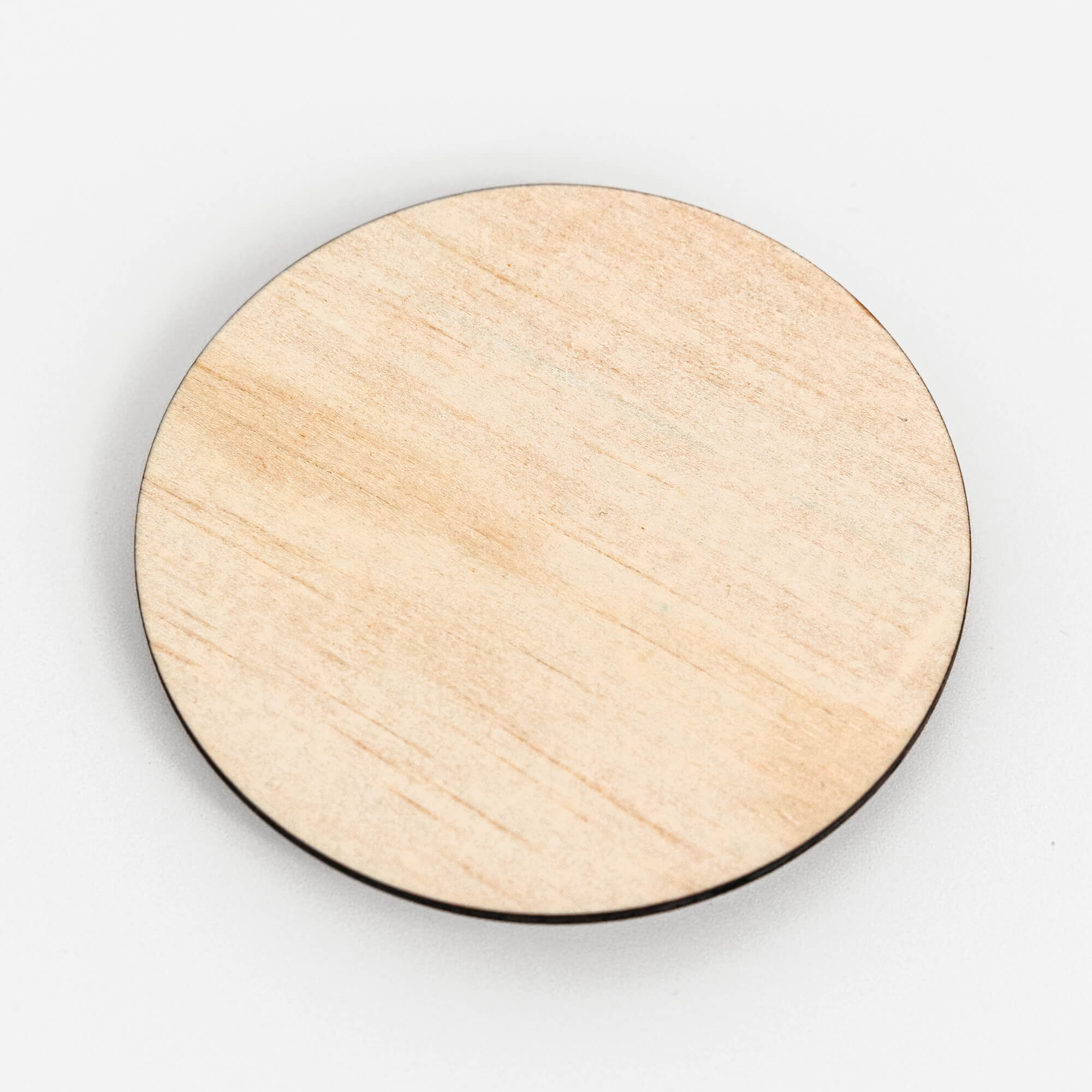 Circle Timber Place Card