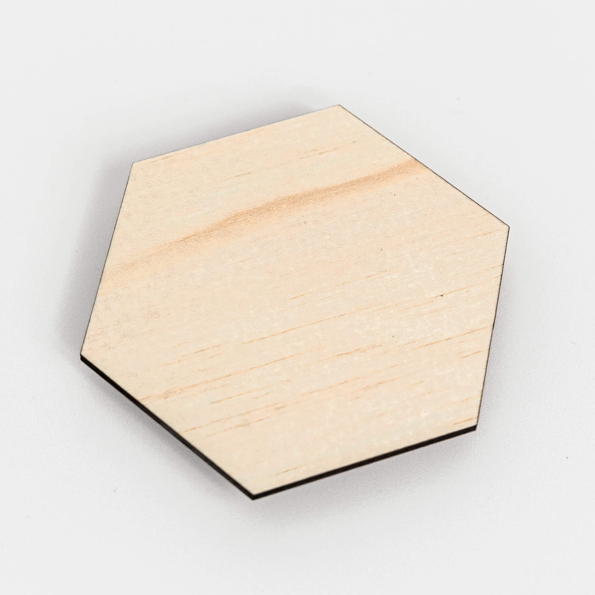 Hexagon Timber Place Card