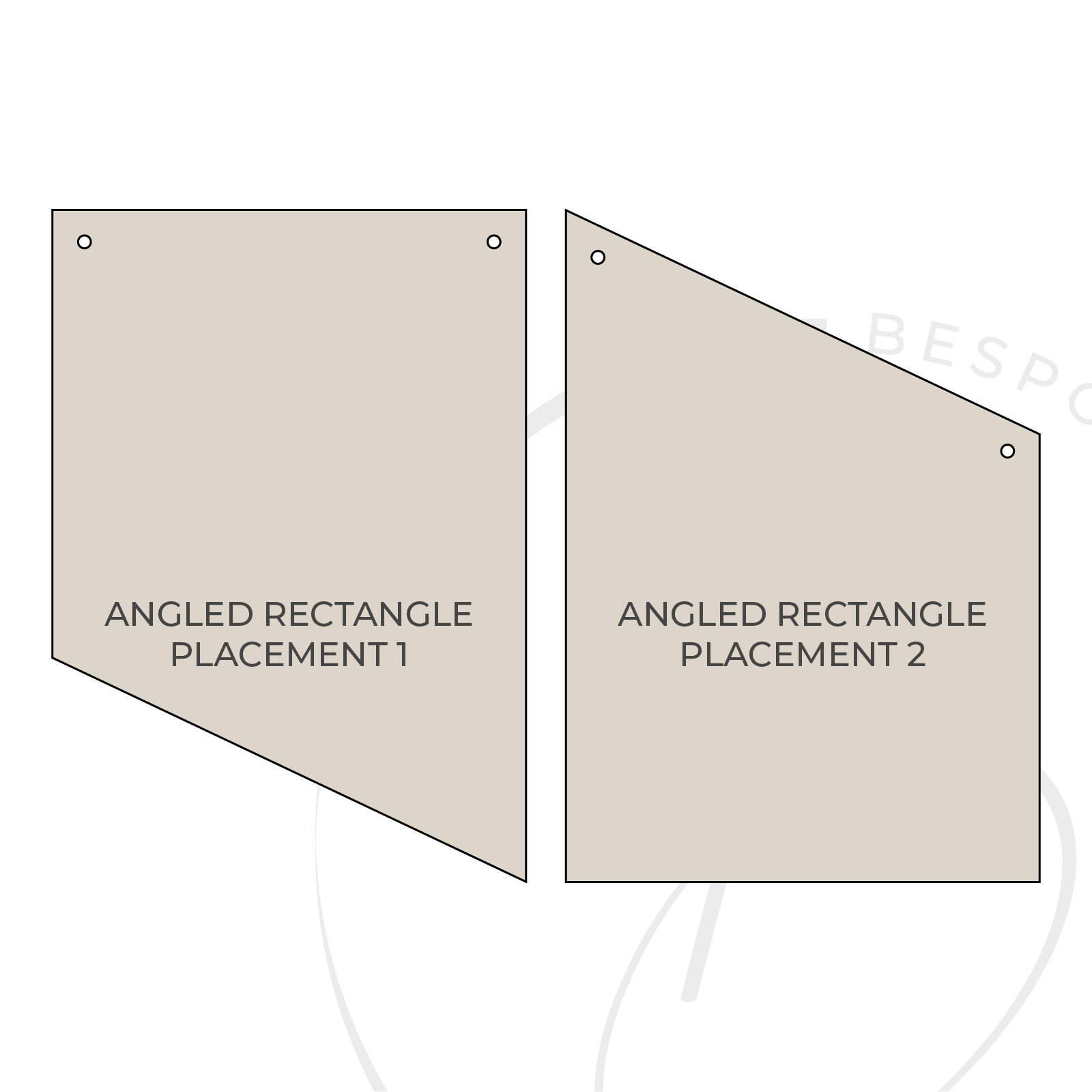 A1 Acrylic Angled Rectangle