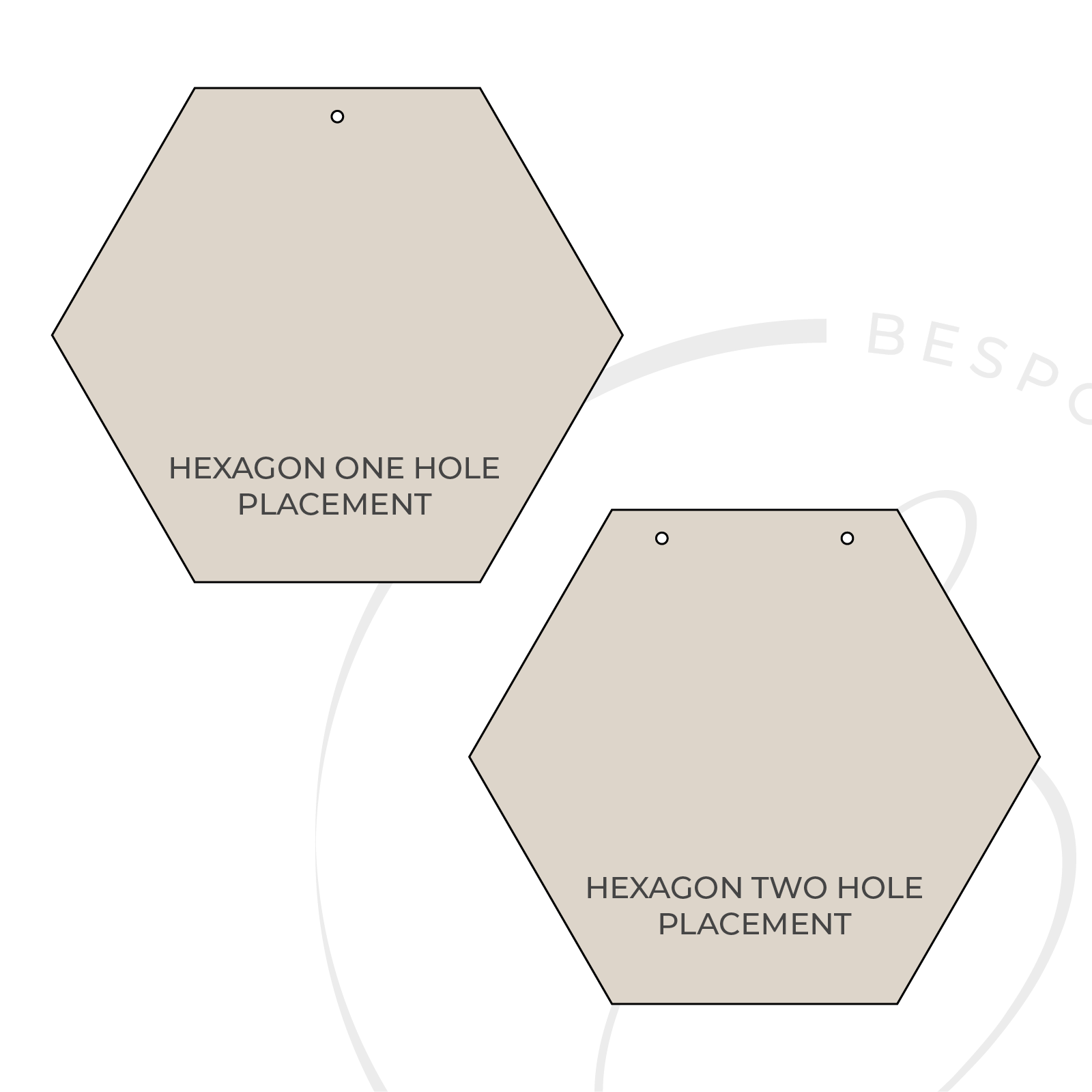 100mm Timber Hexagon