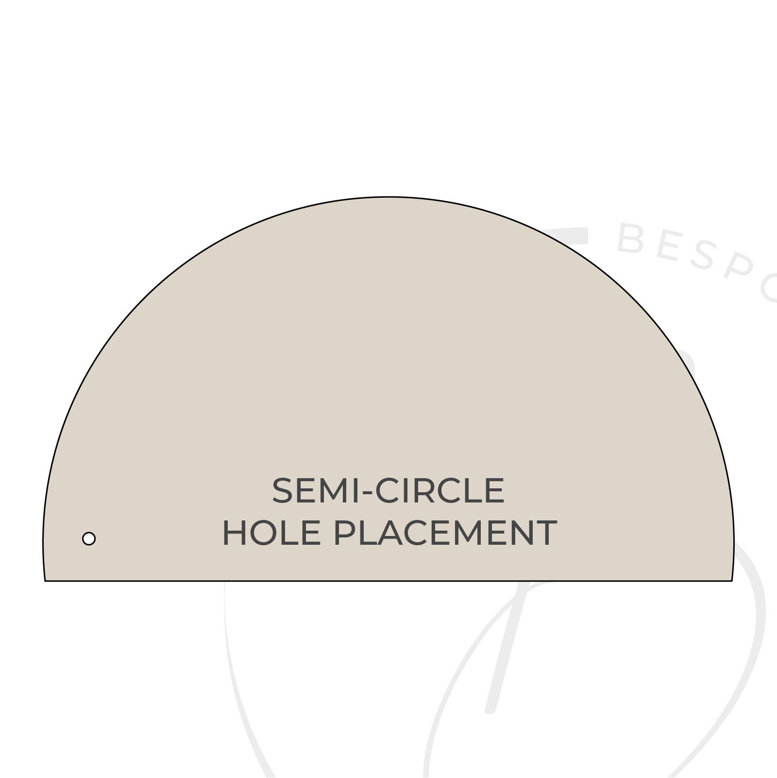 125mm Acrylic Semi Circle