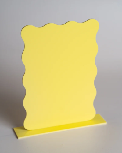 Wavy Rectangle Acrylic Sign & Stand Combo